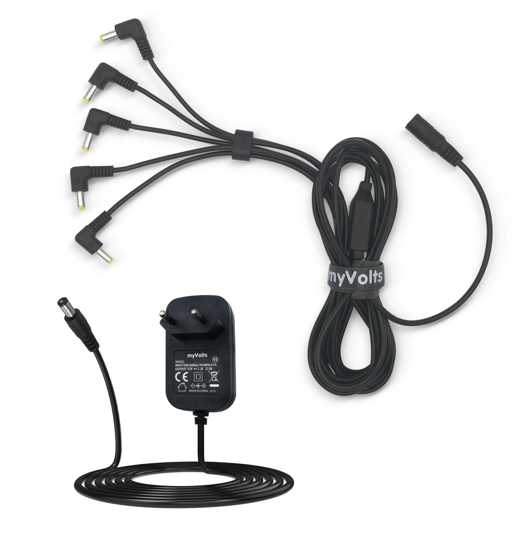 myVolts Power splitter cable volca black incl 9V PSU